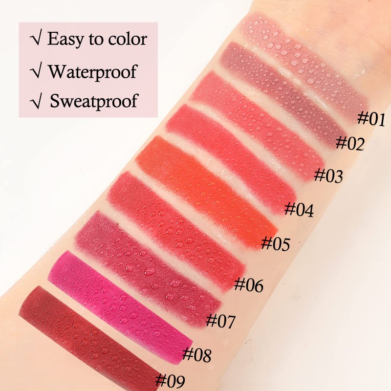 Boobeen Matte Lip Crayon Lipstik Pencil Velvety Creamy Matte Lip Liner Full Coverage High Pigment Waterproof Long Lasting Lipstick for Women, Matte Lip Color with Smooth (#08) - Image 3